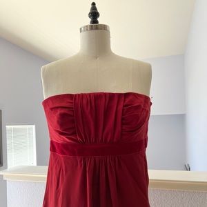 Ruby Red Silk Cocktail Dress from Banana Republic, Size 4